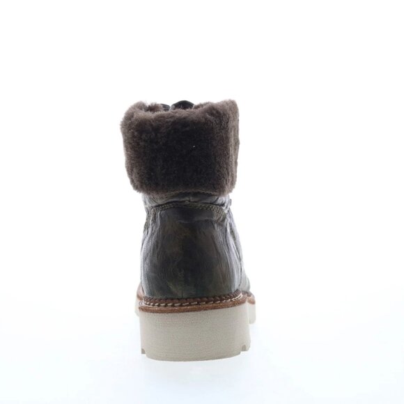 NWT Bionica Danie Leather Shearling Lace Up Boots Size 8 Women's All Weather - Picture 4 of 12